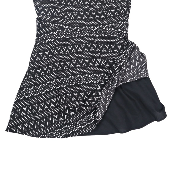 Ambar Dress Women’s Size 14 A-line Geometric Black White Sleeveless Casual Flowy - Picture 5 of 14